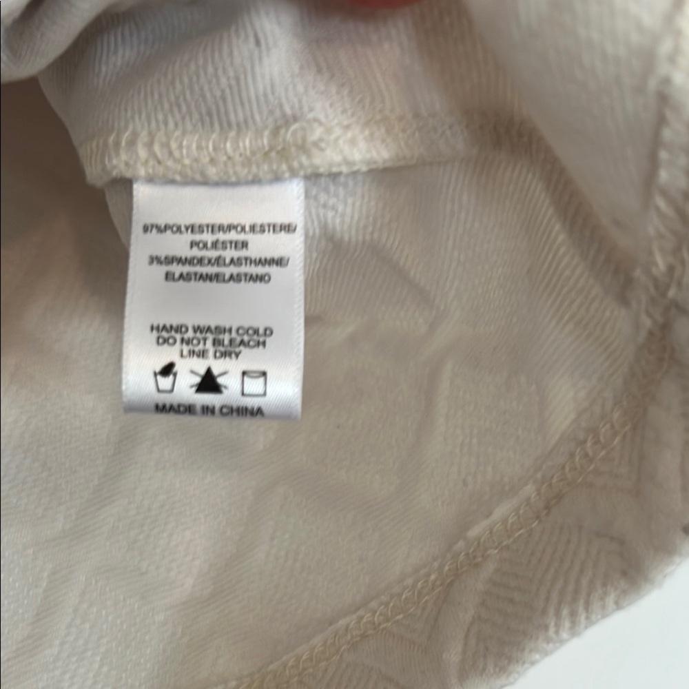 Anthropologie Sunday in Brooklyn Cream Button-Shoulder Quilted Top - Picture 5 of 6